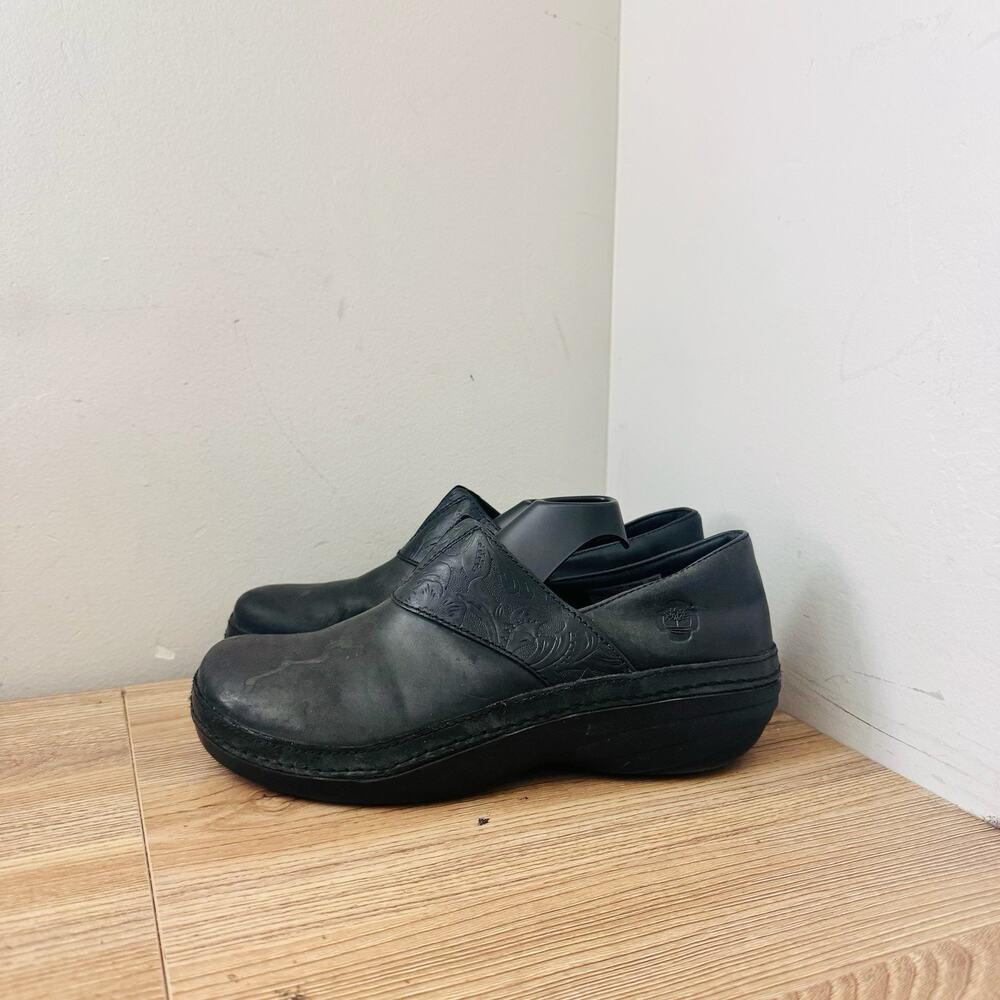 Timberland PRO Renova clogs Black Leather Women’s Size 7 - Picture 2 of 10